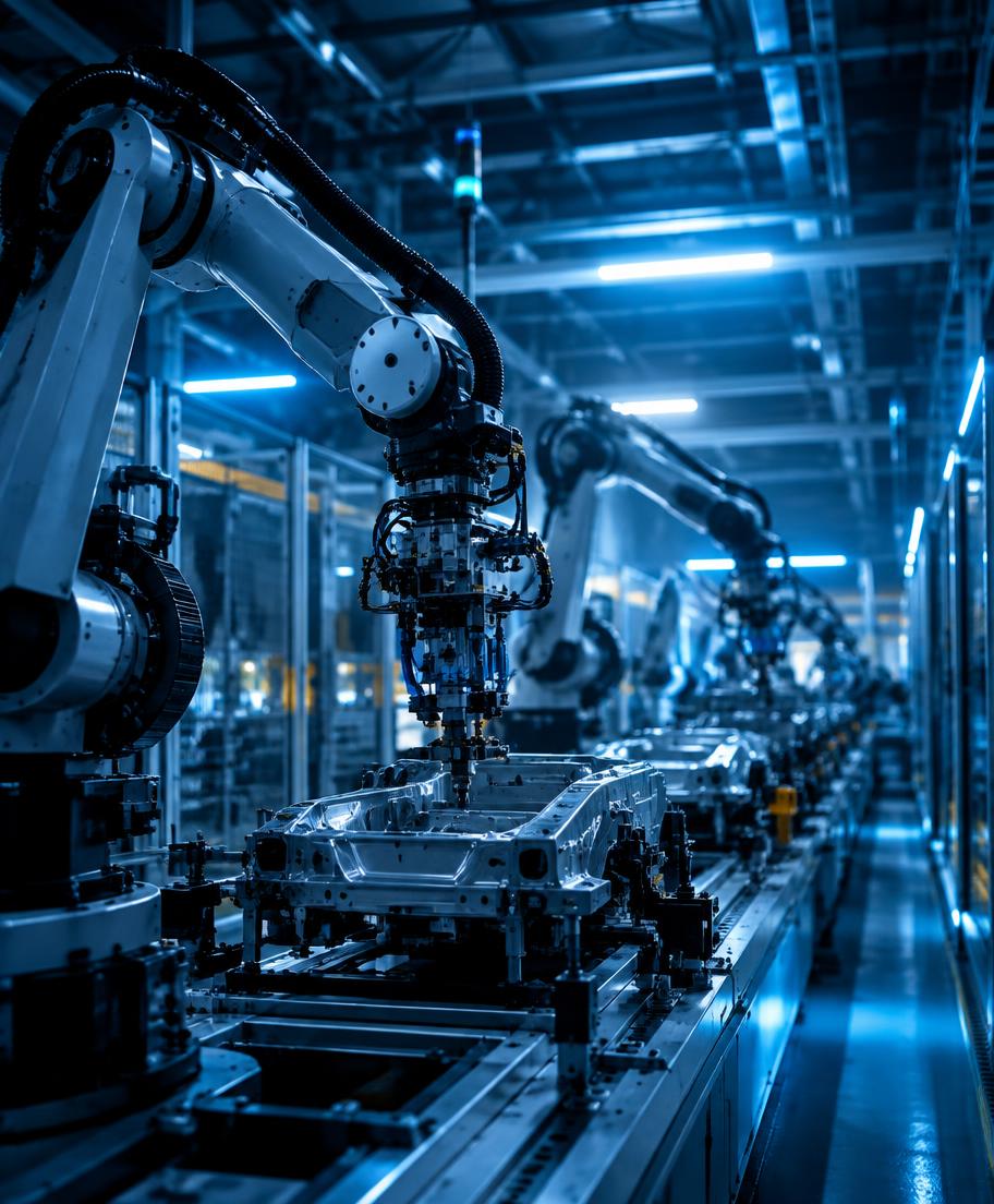 Robotic manufacturing line